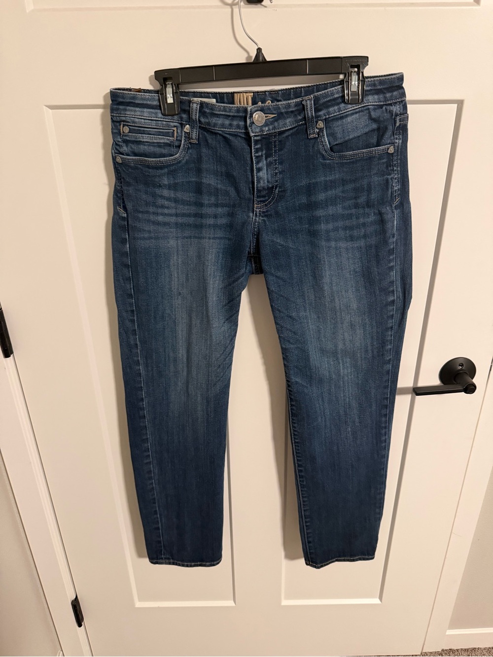 Kut from the Kloth Women's Catherine Boyfriend Jeans - Dark Blue Wash